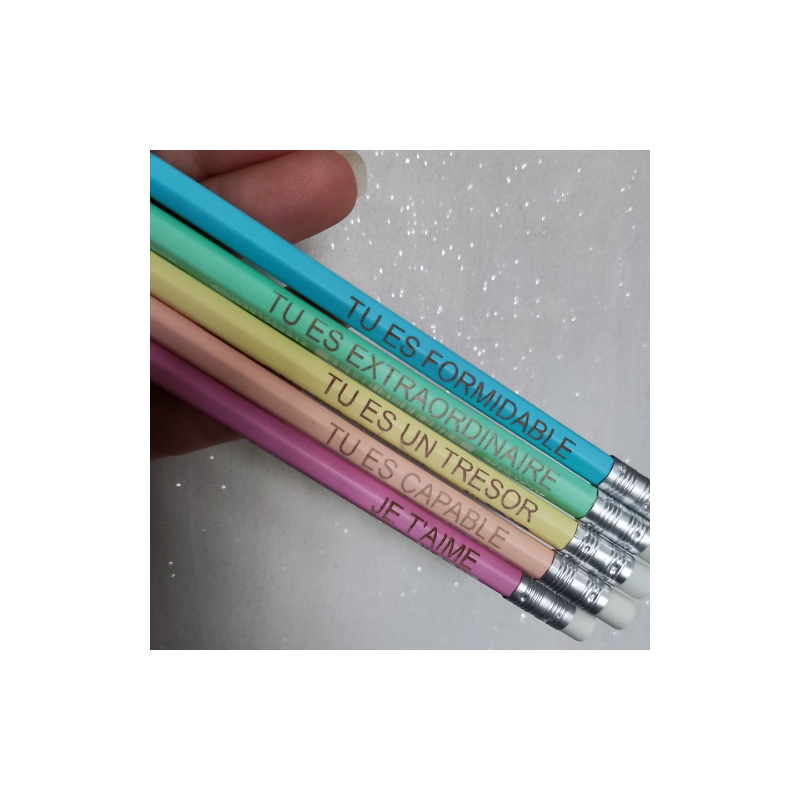 Crayons gris personnalisés ( à l'unité ou en lot)